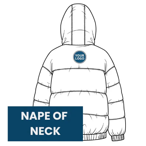 Personalised Custom Branded Jacket branding location - Brand It Essex Ltd