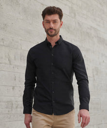 Henbury Modern Long Sleeve Slim Fit Oxford Shirt (HB512S)