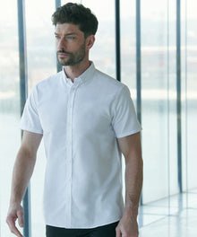 Henbury Modern Short Sleeve Regular Fit Oxford Shirt (HB517R)
