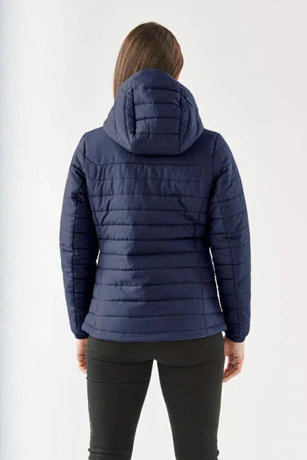 Personalised Custom Branded Women's Nautilus Quilted Hooded Jacket- QXH-1W - Brand It Essex Ltd