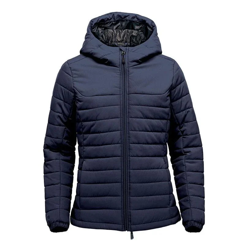 Personalised Custom Branded Women's Nautilus Quilted Hooded Jacket- QXH-1W - Brand It Essex Ltd