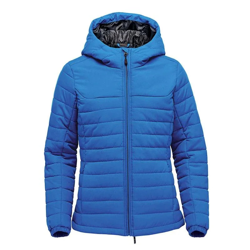 Personalised Custom Branded Women's Nautilus Quilted Hooded Jacket- QXH-1W - Brand It Essex Ltd