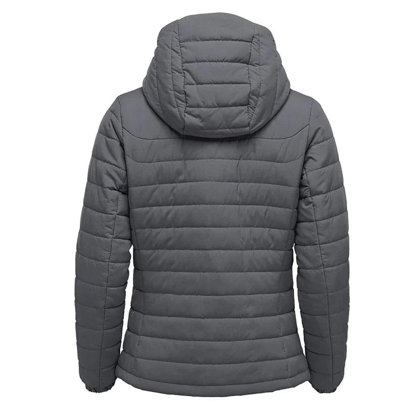 Personalised Custom Branded Women's Nautilus Quilted Hooded Jacket- QXH-1W - Brand It Essex Ltd