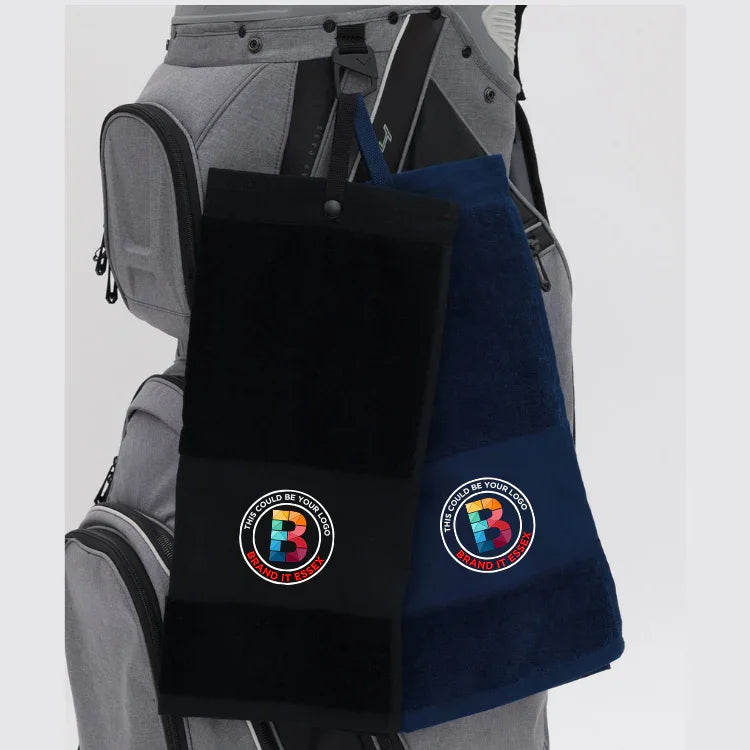 Personalised Custom Branded Deluxe Velour Golf Towel - TC014 - Brand It Essex Ltd