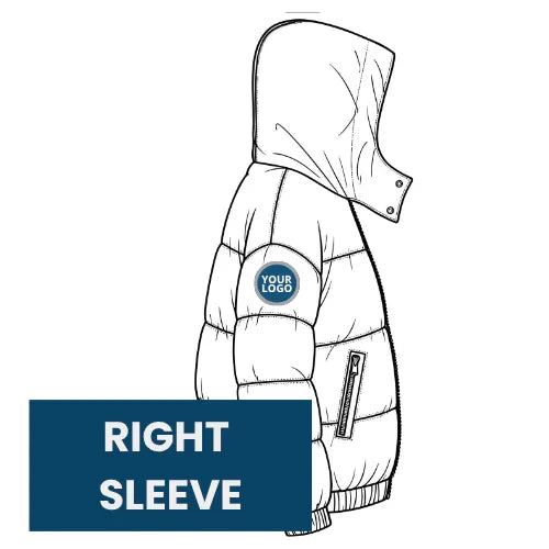 Personalised Custom Branded Jacket branding location - Brand It Essex Ltd
