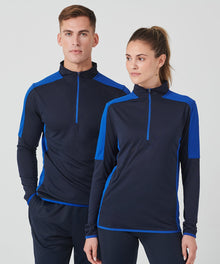 Finden & Hales 1/4 Performance Contrast Sweatshirt (LV571)