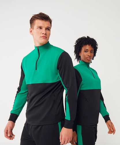 Finden & Hales 1/4 Zip Contrast Sweatshirt (LV874)