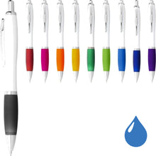 Rubber Grip Curvy Pen - Blue Ink (Full Colour Print)