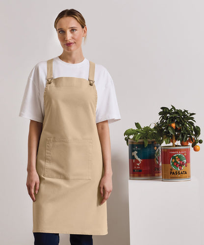 Premier Cross Back Barista Bib Apron (PR129)