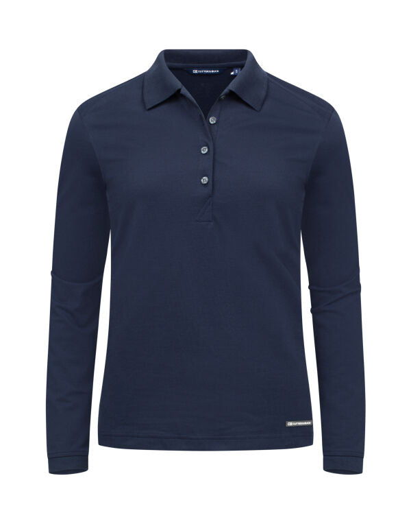 Personalised Custom Branded Cutter & Buck Advantage Long Sleeve Polo Women's Golf Polo Shirt - Brand It Essex Ltd
