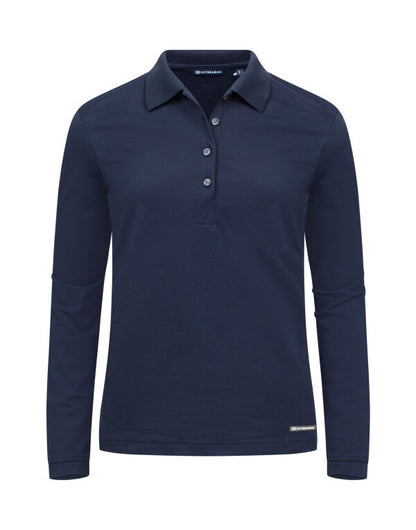 Personalised Custom Branded Cutter & Buck Advantage Long Sleeve Polo Women's Golf Polo Shirt - Brand It Essex Ltd