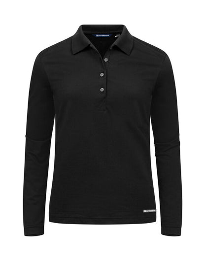 Personalised Custom Branded Cutter & Buck Advantage Long Sleeve Polo Women's Golf Polo Shirt - Brand It Essex Ltd