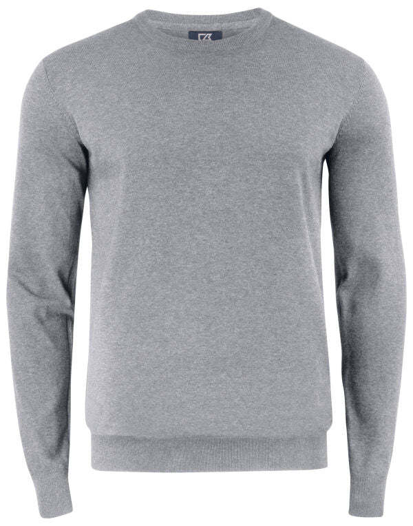 Personalised Custom Branded Cutter & Buck Oakville Crewneck Men's Knitted Golf Sweater - Brand It Essex Ltd