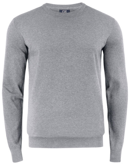 Personalised Custom Branded Cutter & Buck Oakville Crewneck Men's Knitted Golf Sweater - Brand It Essex Ltd