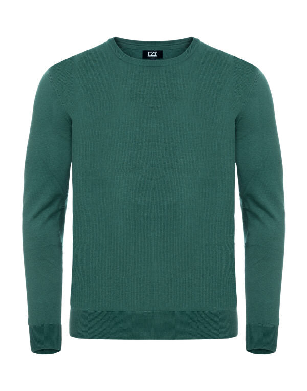 Personalised Custom Branded Cutter & Buck Oakville Crewneck Men's Knitted Golf Sweater - Brand It Essex Ltd