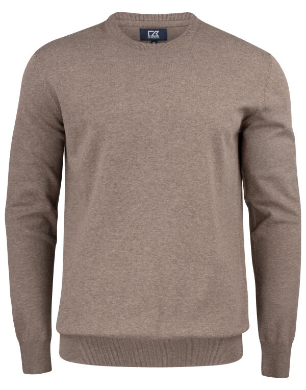 Personalised Custom Branded Cutter & Buck Oakville Crewneck Men's Knitted Golf Sweater - Brand It Essex Ltd