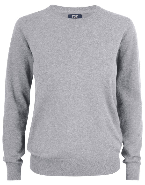 Personalised Custom Branded Cutter & Buck Oakville Crewneck Women's Knitted Golf Sweater - Brand It Essex Ltd