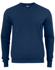 Personalised Custom Branded Cutter & Buck Oakville V-neck Men's Knitted Golf Sweater - Brand It Essex Ltd