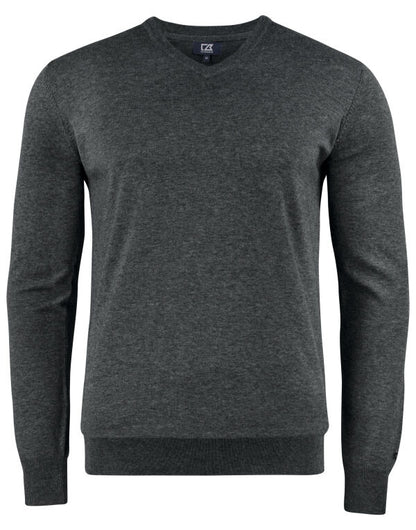 Personalised Custom Branded Cutter & Buck Oakville V-neck Men's Knitted Golf Sweater - Brand It Essex Ltd