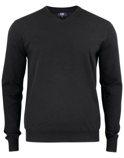Personalised Custom Branded Cutter & Buck Oakville V-neck Men's Knitted Golf Sweater - Brand It Essex Ltd