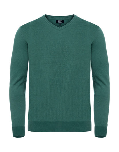 Personalised Custom Branded Cutter & Buck Oakville V-neck Men's Knitted Golf Sweater - Brand It Essex Ltd