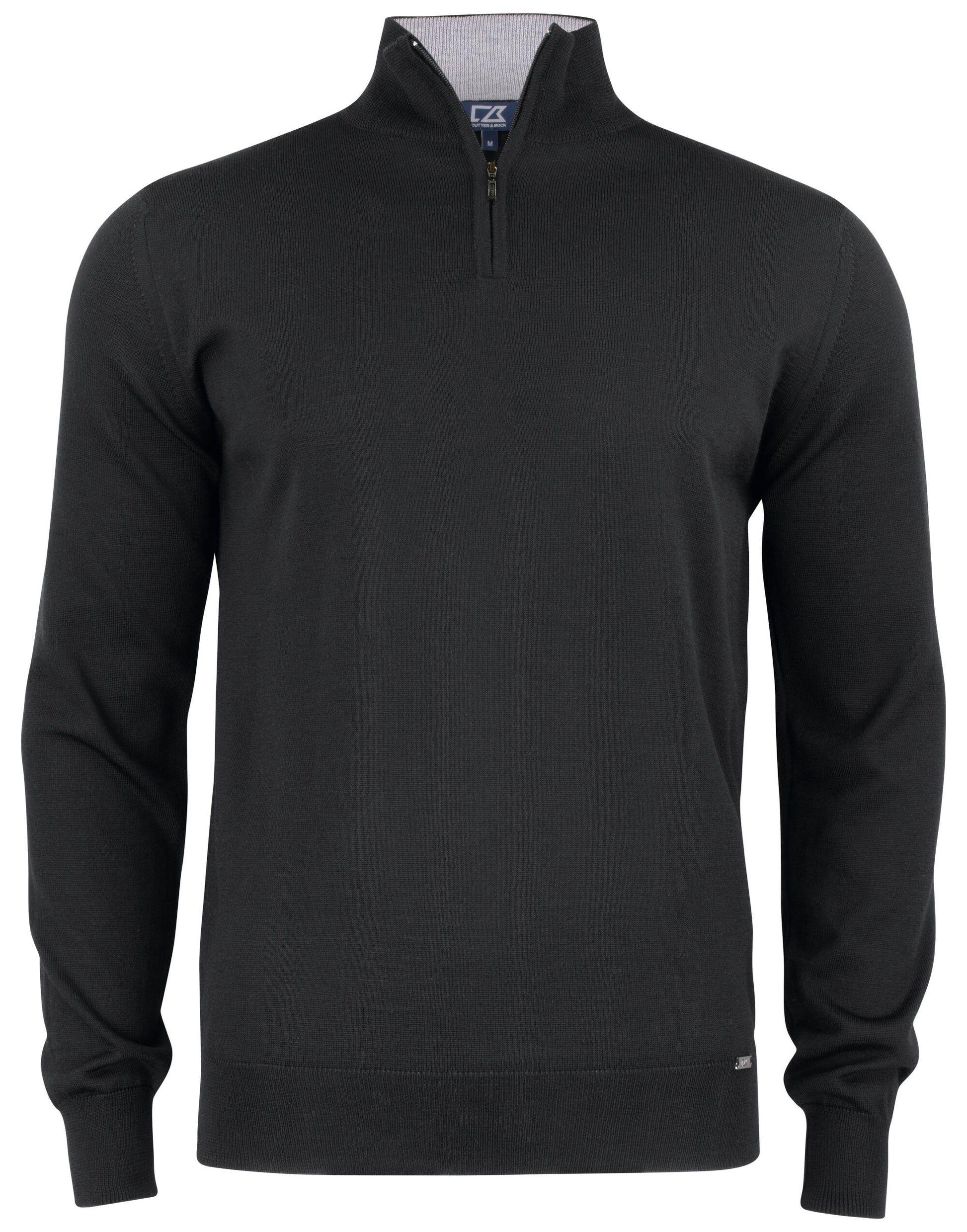 Personalised Custom Branded Cutter & Buck Everett Half Zip Sweater Men's Knitwear - Brand It Essex Ltd