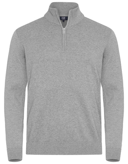 Personalised Custom Branded Cutter & Buck Oakville Half Zip Sweater Men's Knitwear - Brand It Essex Ltd