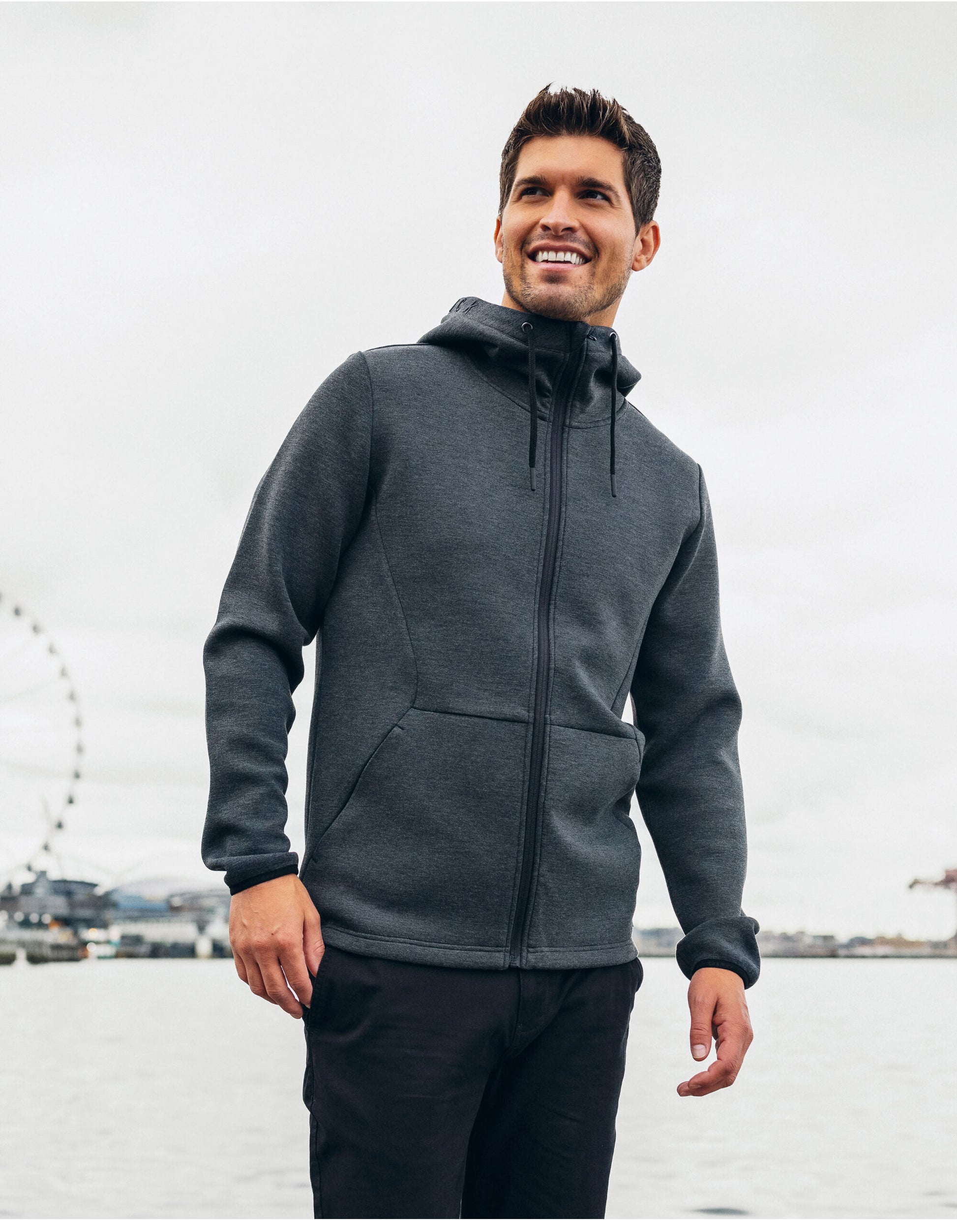 Personalised Custom Branded Cutter & Buck Pemberton Hood Full Zip Men's Hoodie - Brand It Essex Ltd