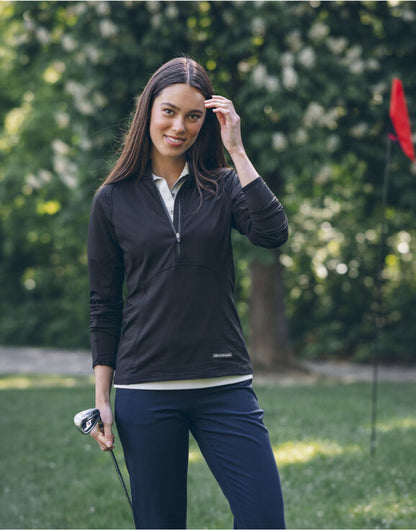 Personalised Custom Branded Cutter & Buck Adapt Half Zip Women's Fleece Top - Brand It Essex Ltd