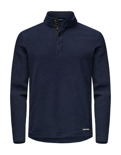 Personalised Custom Branded Cutter & Buck Hunts Point Fleece Men's Snap Placket Top - Brand It Essex Ltd