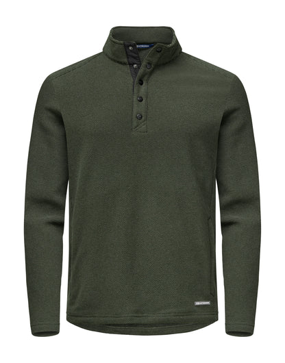 Personalised Custom Branded Cutter & Buck Hunts Point Fleece Men's Snap Placket Top - Brand It Essex Ltd