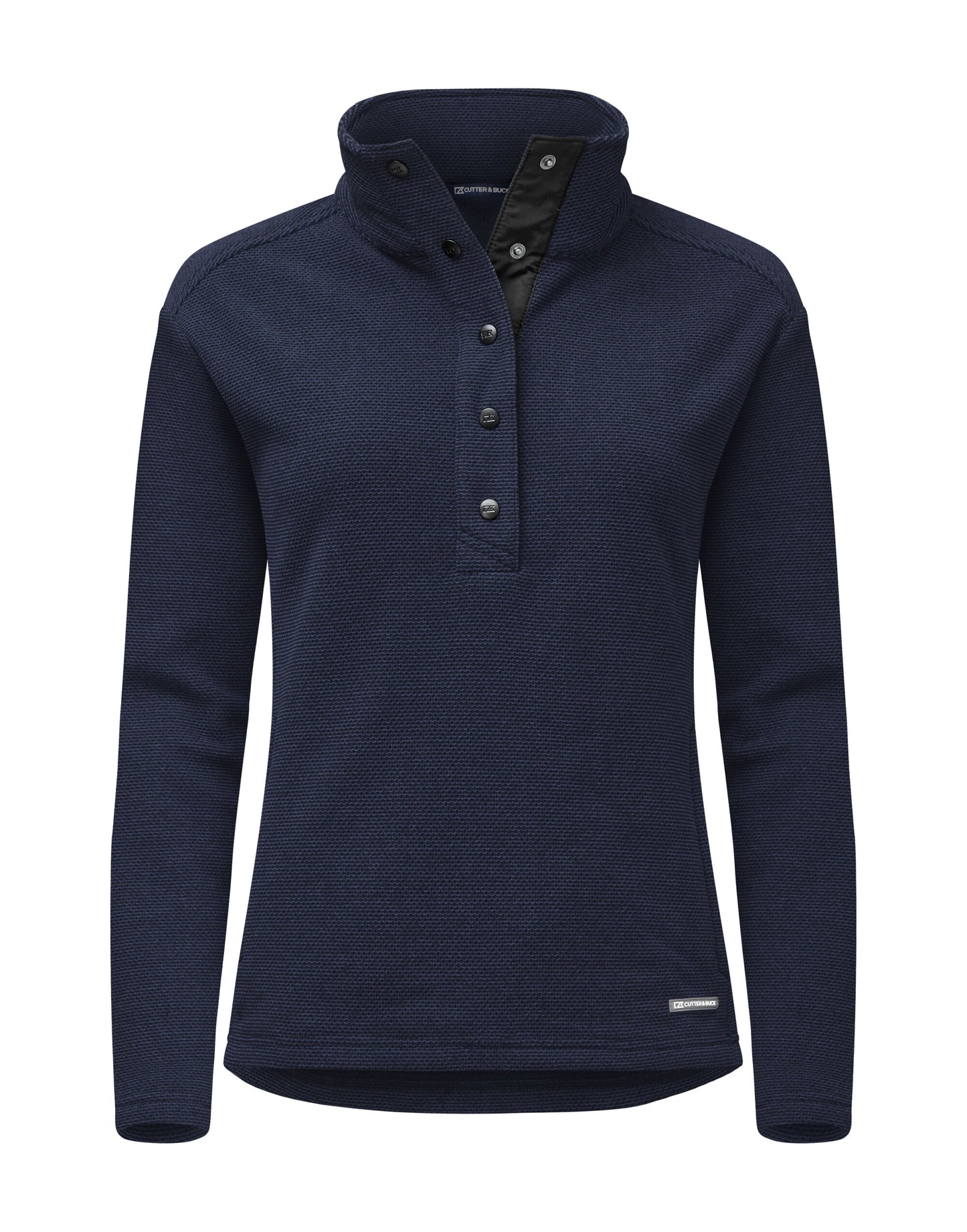 Personalised Custom Branded Cutter & Buck Hunts Point Fleece Women's Snap Placket Top - Brand It Essex Ltd