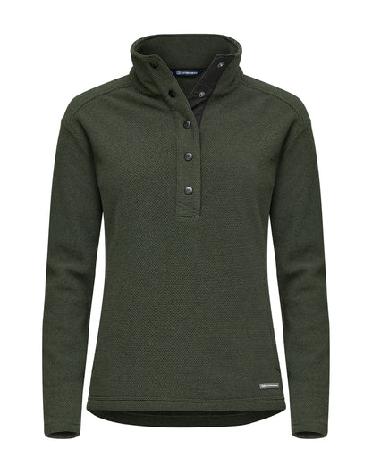 Personalised Custom Branded Cutter & Buck Hunts Point Fleece Women's Snap Placket Top - Brand It Essex Ltd