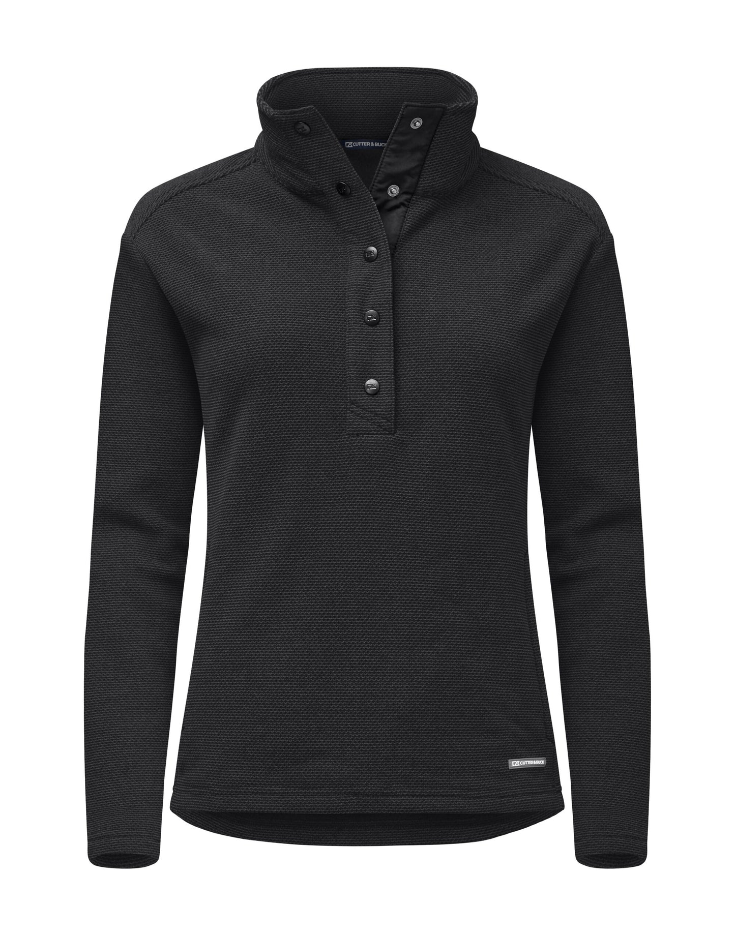 Personalised Custom Branded Cutter & Buck Hunts Point Fleece Women's Snap Placket Top - Brand It Essex Ltd