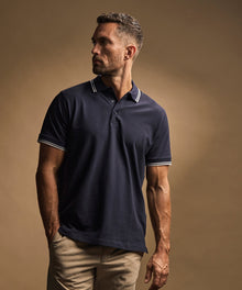 Tee Jays Luxury Stretch Tipped Polo Shirt  (TJ1407)