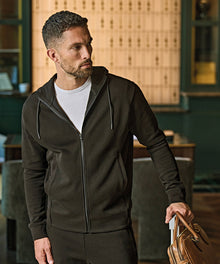 Tee Jays Ribbed Interlock Full Zip Hooded Sweatshirt (TJ5508)