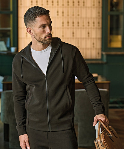 Tee Jays Ribbed Interlock Full Zip Hooded Sweatshirt (TJ5508)