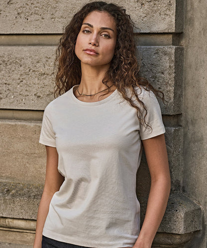 Tee Jays Ladies Sof T-Shirt TJ8050 embroidered branded workwear lifestyle shot