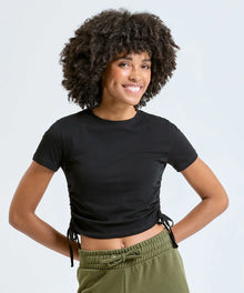 Women’s TriDri® Ruched Crop Top (TR069) - Brand It Essex Ltd