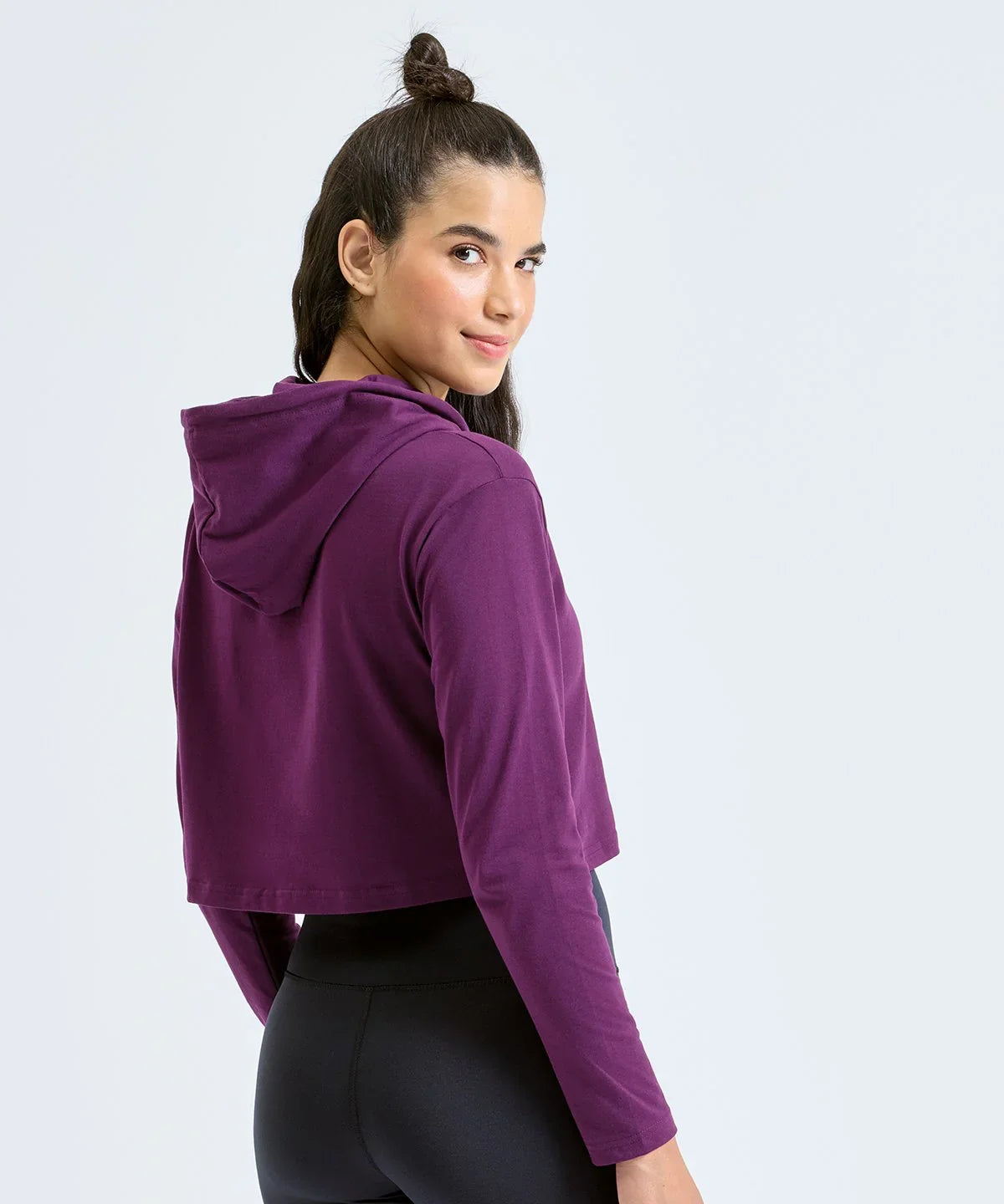 Personalised Custom Branded Women’s TriDri® Cropped Hooded Long Sleeve T-Shirt (TR088) - Brand It Essex Ltd