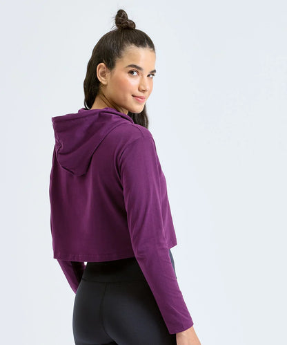 Personalised Custom Branded Women’s TriDri® Cropped Hooded Long Sleeve T-Shirt (TR088) - Brand It Essex Ltd
