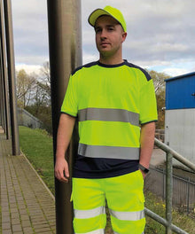 Yoko Hi-Vis Two Tone T-Shirt (HVJ400)