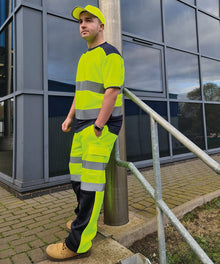 Yoko Hi-Vis Two Tone T-Shirt (HVJ400)